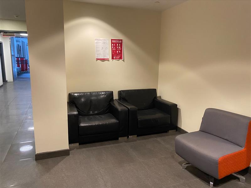 The waiting area