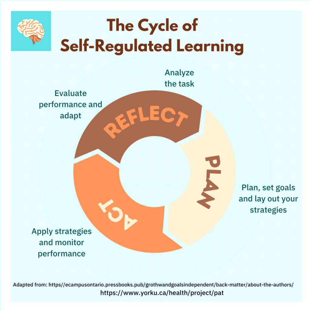 the cyclical process of self-regulated learning